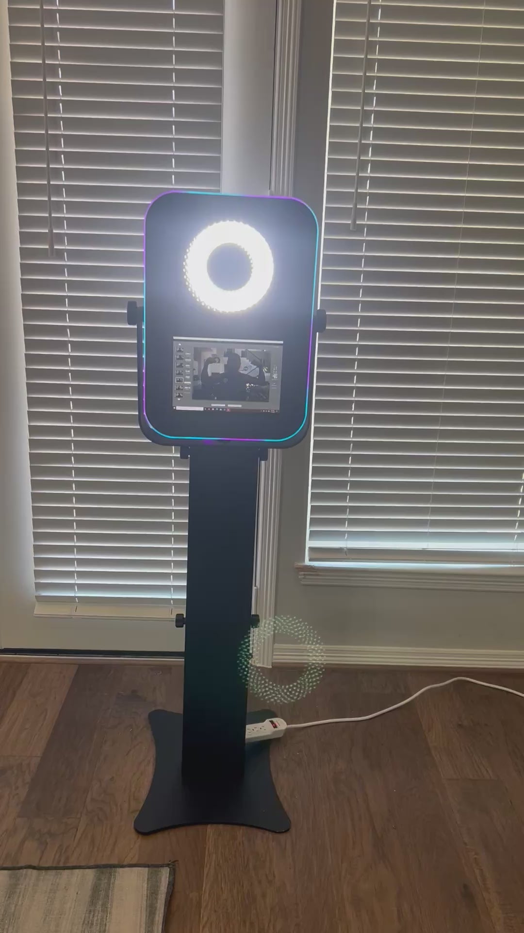 360 Premium Photobooth Tempered Glass (Tier 4: T12 Premium Photobooth from Revospin + Customizable 40 oz Tumblers x 2pcs Bundle)