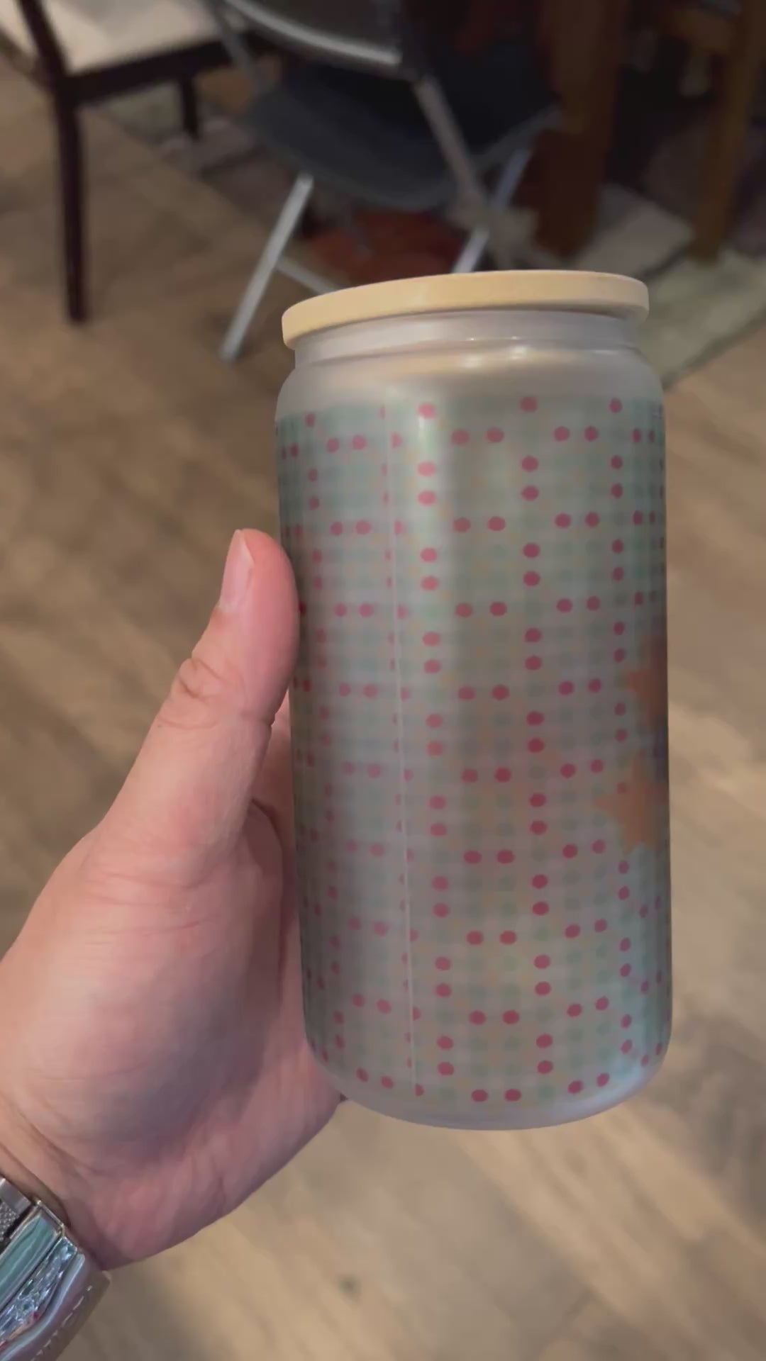 Frosted Glass Cups With Bamboo Lid 16oz Tumblers (buy 2 get 1 free!)